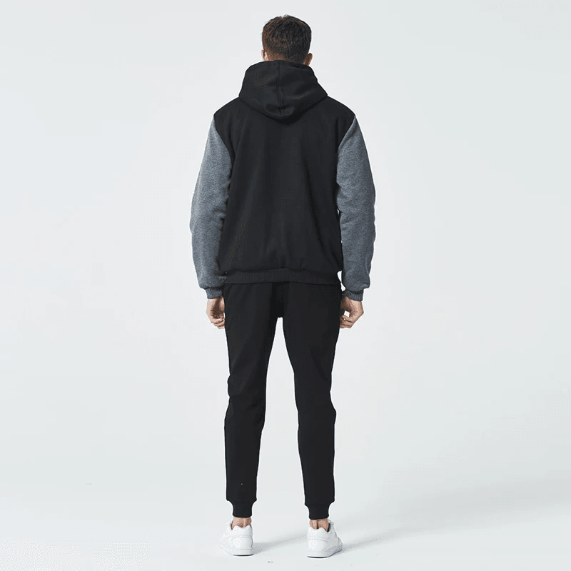 Winter Camo Jacket For Men Thick FleeceLined Hooded Coat Long Sleeve Casual Streetwear Jacket For C 1