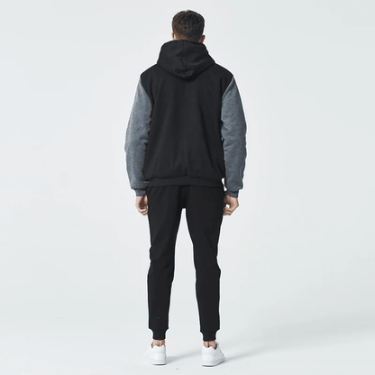 Winter Camo Jacket For Men Thick FleeceLined Hooded Coat Long Sleeve Casual Streetwear Jacket For C 1
