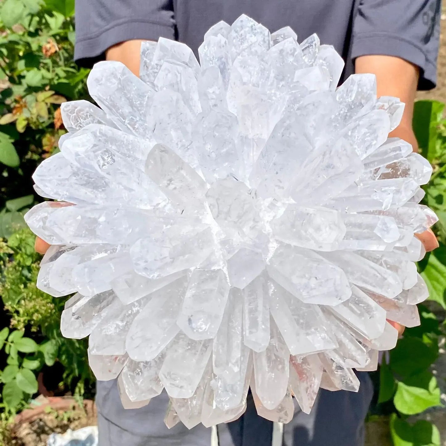 Natural White Crystal Cluster Single Point Mineral Specimen For Healing Energy 4