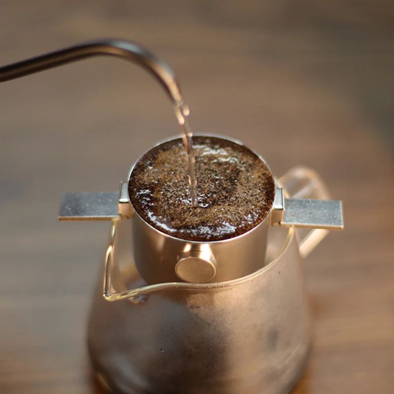 Portable Stainless Steel Hanging Ear Coffee Filter Cup Hand Flush Reusable FilterFree Funnel Coffee 4