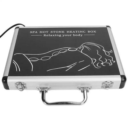 Hot Massage Stones Kit Warming Therapy Reduce Pain Waterless Heating SPA Essential Oil Heated Rocks 3
