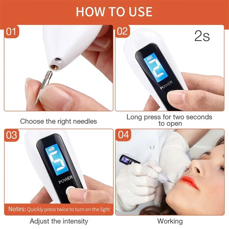 Beauty Laser Plasma Pen Freckle Remove Pen Wart Remover Tattoo Remover Skin Tag Removal  Spot Beaut