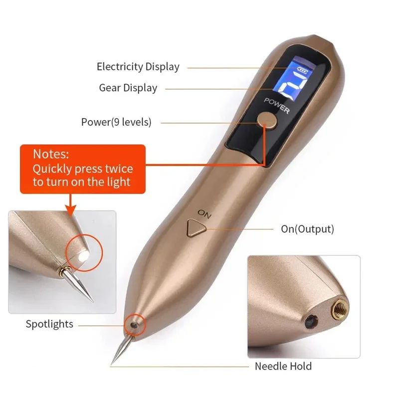 Beauty Laser Plasma Pen Freckle Remove Pen Wart Remover Tattoo Remover Skin Tag Removal  Spot Beaut