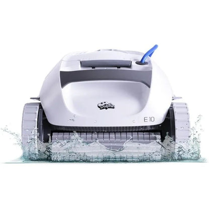 Dolphin E10 Automatic Robotic Pool Vacuum Cleaner, Smart Navigation, Active Scrubber Brush, Top Load Filter