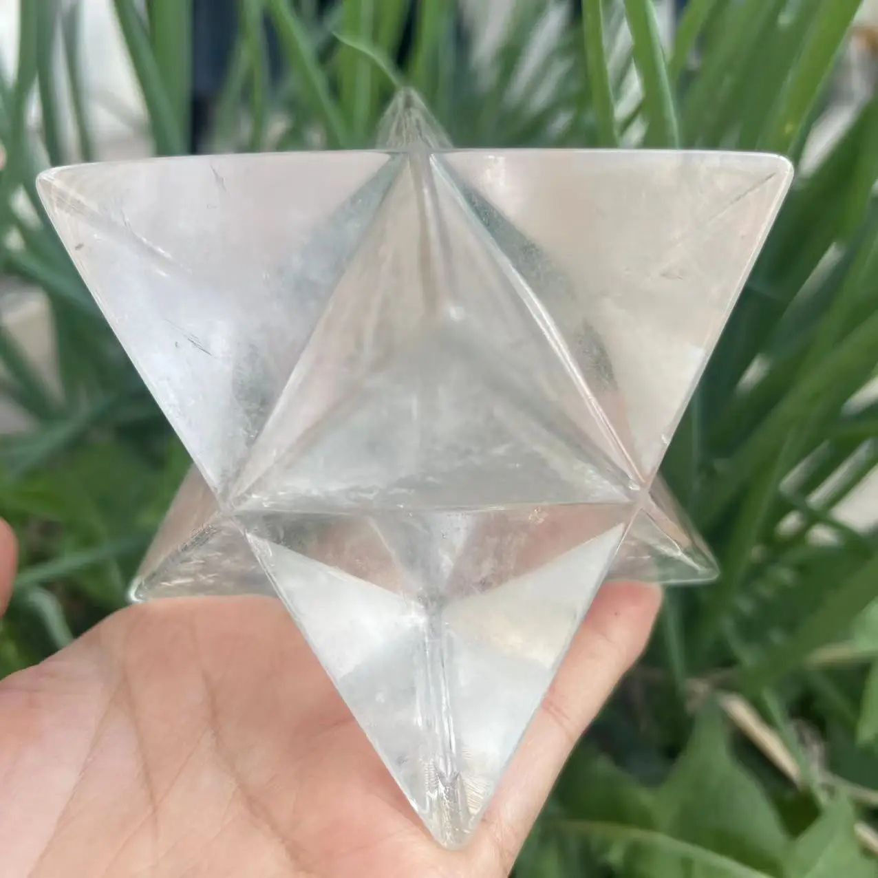 10CM Natural Clear Crystal Merkaba Pendulum Healing Energy Stones For Jewelry Decoration Spiritual  4