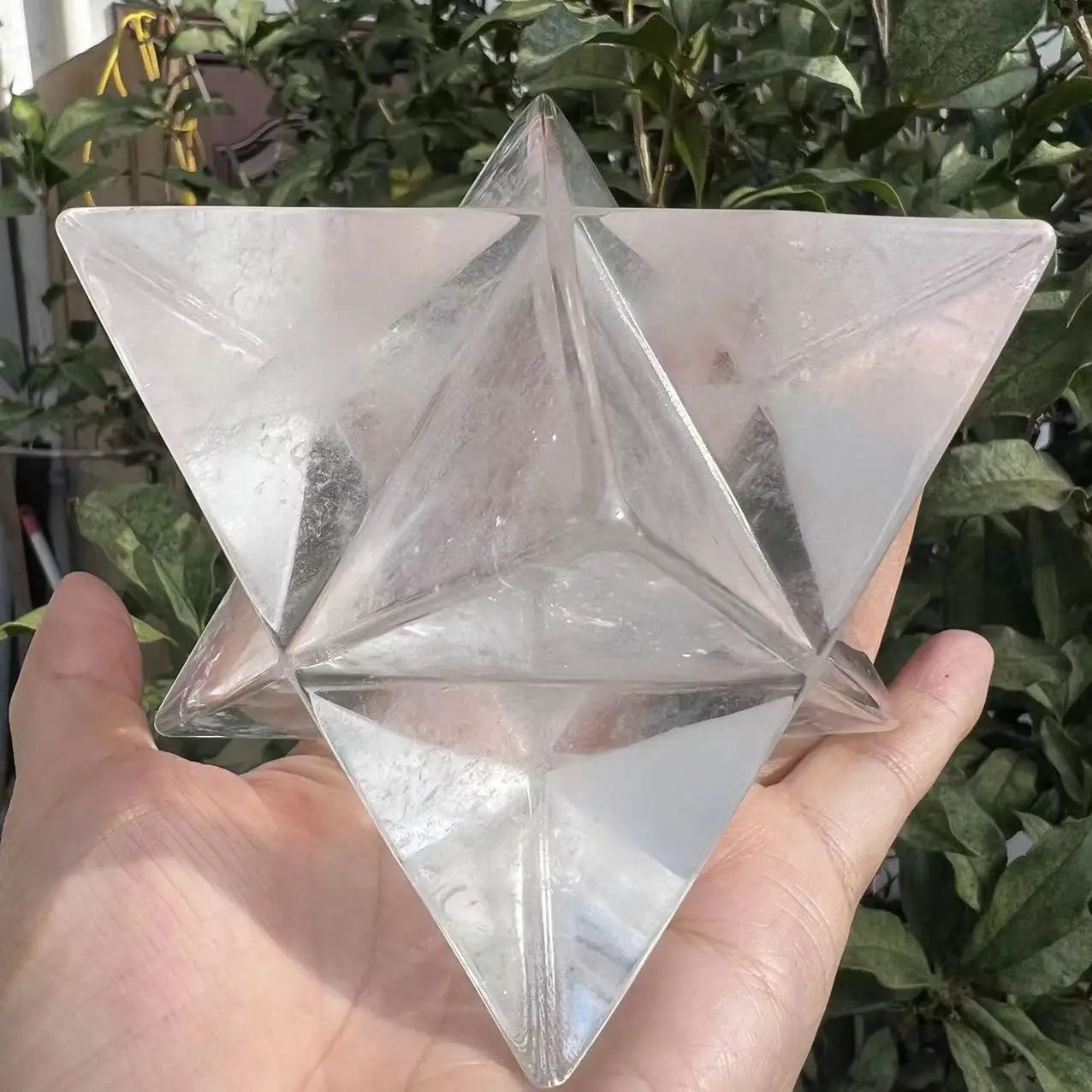 10CM Natural Clear Crystal Merkaba Pendulum Healing Energy Stones For Jewelry Decoration Spiritual  5