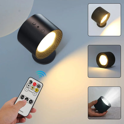 Luxurious 360 Rotating Dual Head LED Wall Light, Indoor Bedroom Bedside Reading Light with Decorative Touch