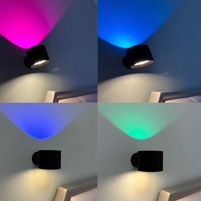 Luxurious 360 Rotating Dual Head LED Wall Light Indoor Bedroom Bedside Reading Light With Decorativ 7