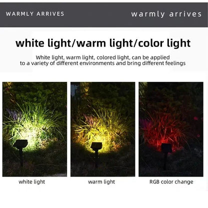 Ultra Bright 7LED Solar Light Spotlights Outdoor Landscape Wall Light Waterproof Adjustable Lawn Ga 4