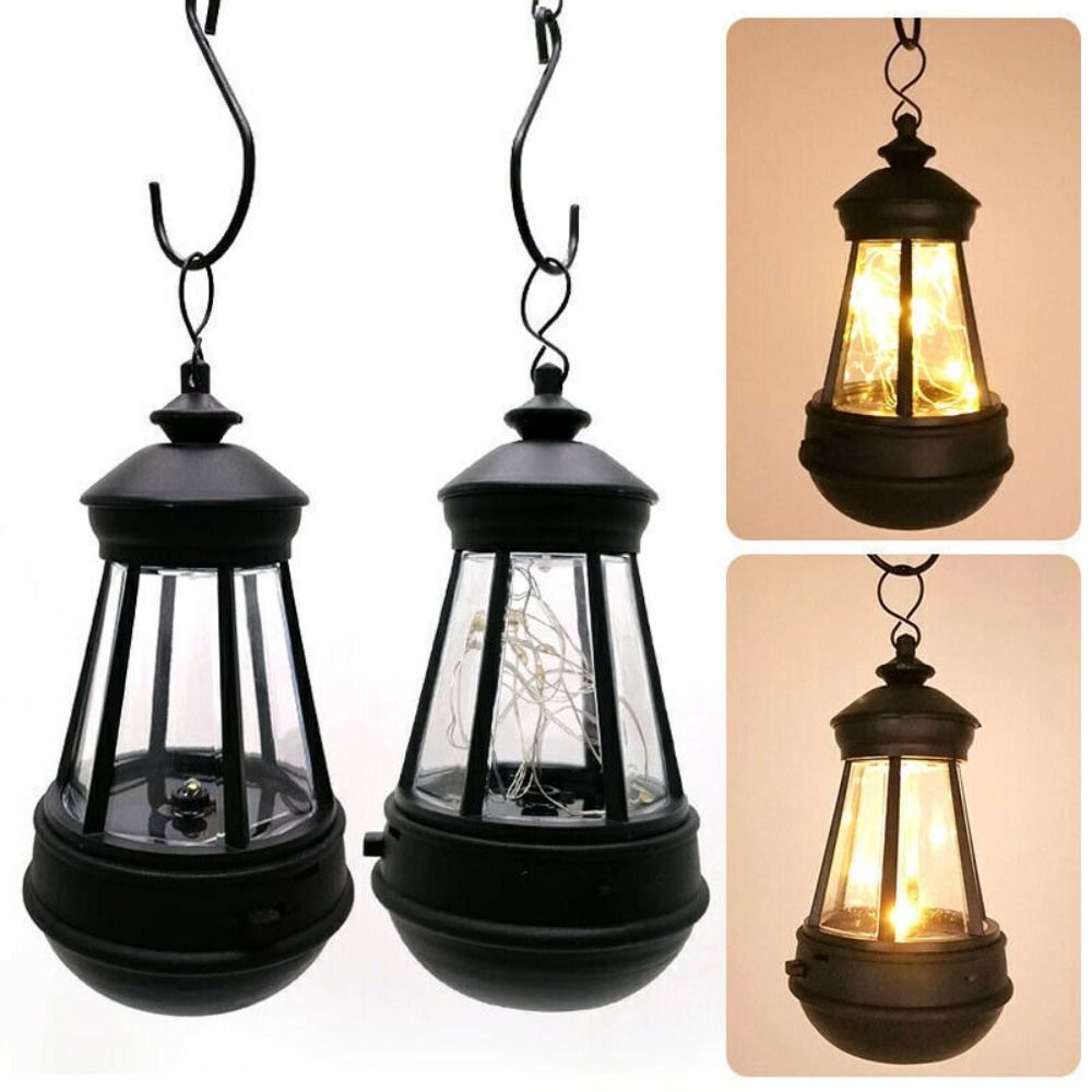 Solar Lantern Hanging LED Light Outdoor, New High Quality Patio Garden Decor, Waterproof Yard Garden Lighthouse Lantern