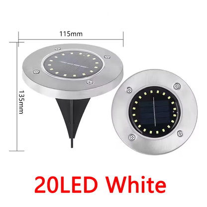 Solar Lights Outdoor Disk Lamp Buried Solar Spotlight For Garden Lawn Home Yard Pathway Decoration  9