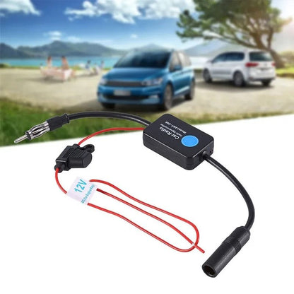 Universal FM Signal Amplifier Car Antenna Booster Anti Interference 5