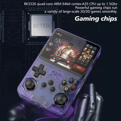 R36S Retro Game Console 35Inch IPS Display 128GB Builtin Games ArkOS System  PocketSized Portable V 1
