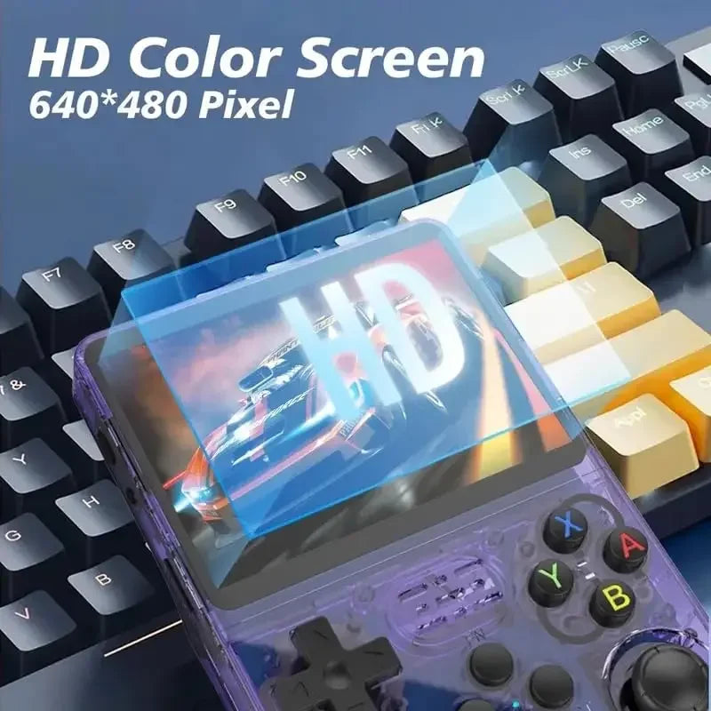 R36S Retro Game Console 35Inch IPS Display 128GB Builtin Games ArkOS System  PocketSized Portable V 4