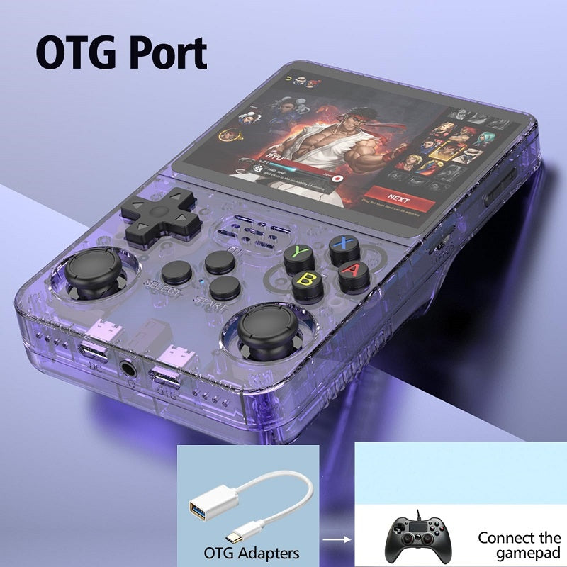 R36S Retro Game Console 35Inch IPS Display 128GB Builtin Games ArkOS System  PocketSized Portable V 5