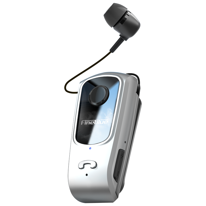 Fineblue F920 Portable Wireless Earbuds, Retractable Bluetooth Headset with Vibration Alerts for Calls, Sports & Gaming