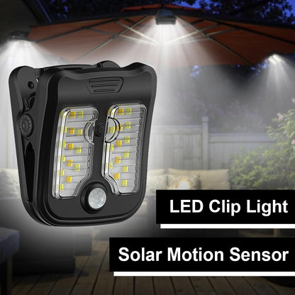 Solar Clip LED Light Outdoor Bulbs With Clips, Motion Sensor Garden Lights For Walls, Powered Waterproof Outdoor Decor