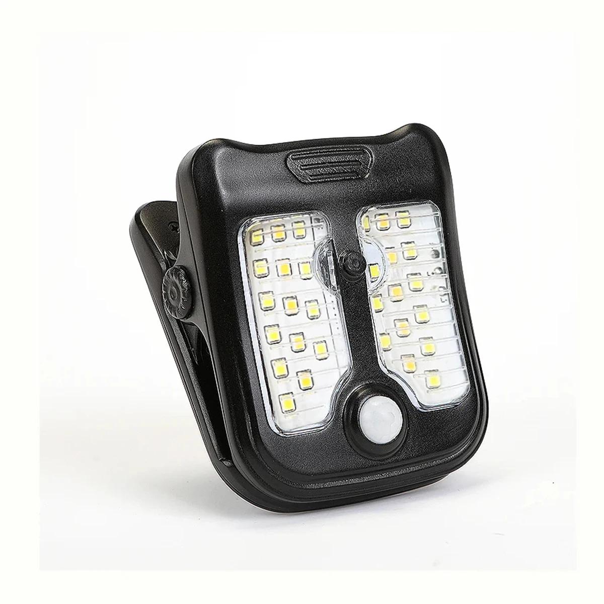 Solar Clip LED Light Outdoor Bulbs With Clips, Motion Sensor Garden Lights For Walls, Powered Waterproof Outdoor Decor