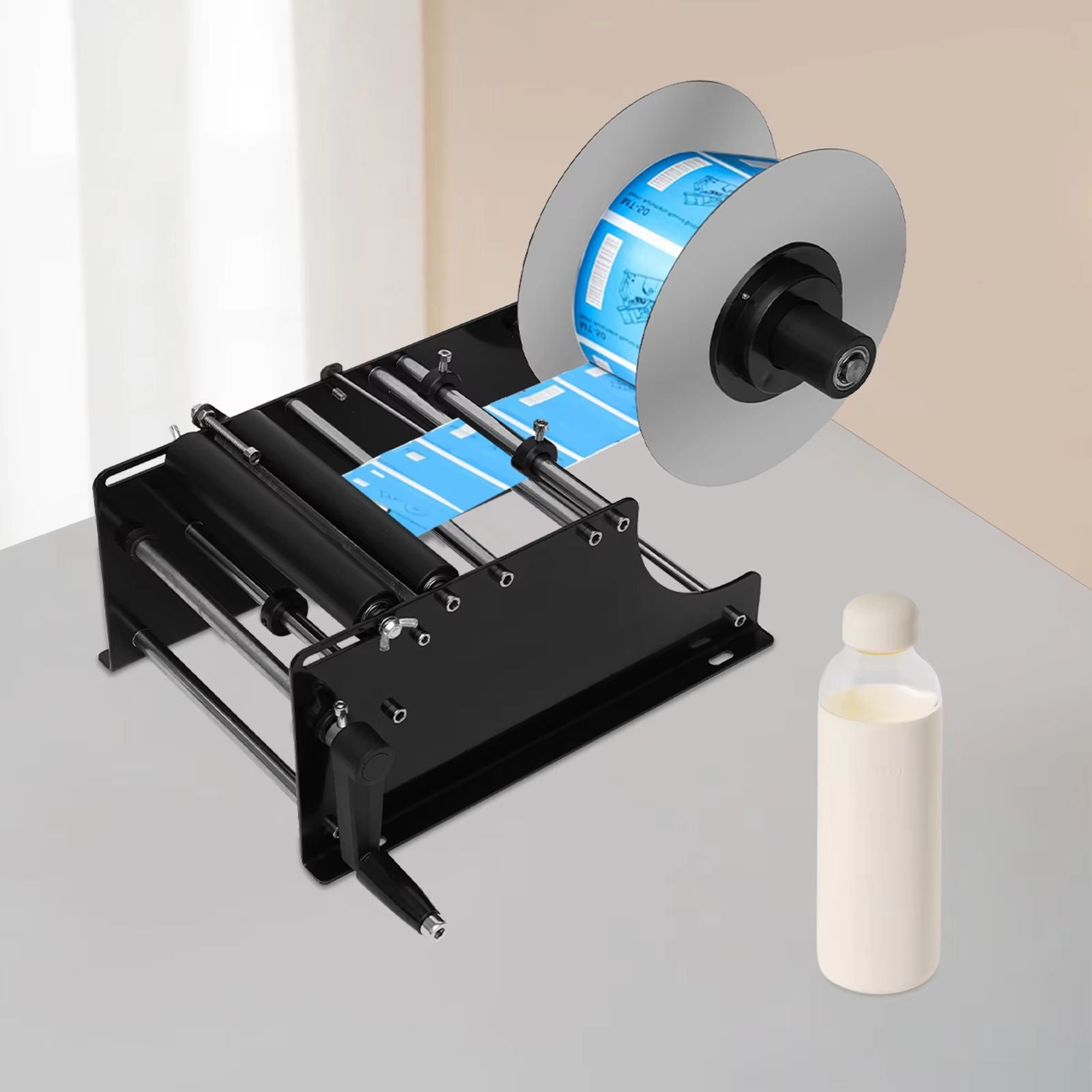 MT30 Manual Round Bottle Labeling Machine  Compact Label Applicator For Small Businesses  Packaging 1