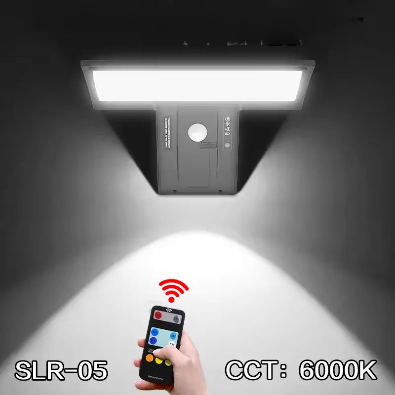 LED Solar Motion Sensor Outdoor Lights Waterproof Security Flood Light 3 Colors 4 Modes For Yard Pa 6