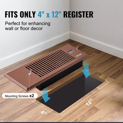 SucceBuy 4x12in Booster Fan  100CFM Duct Fan With 10Speed LCD Smart Controller For Wall  Floor Vent