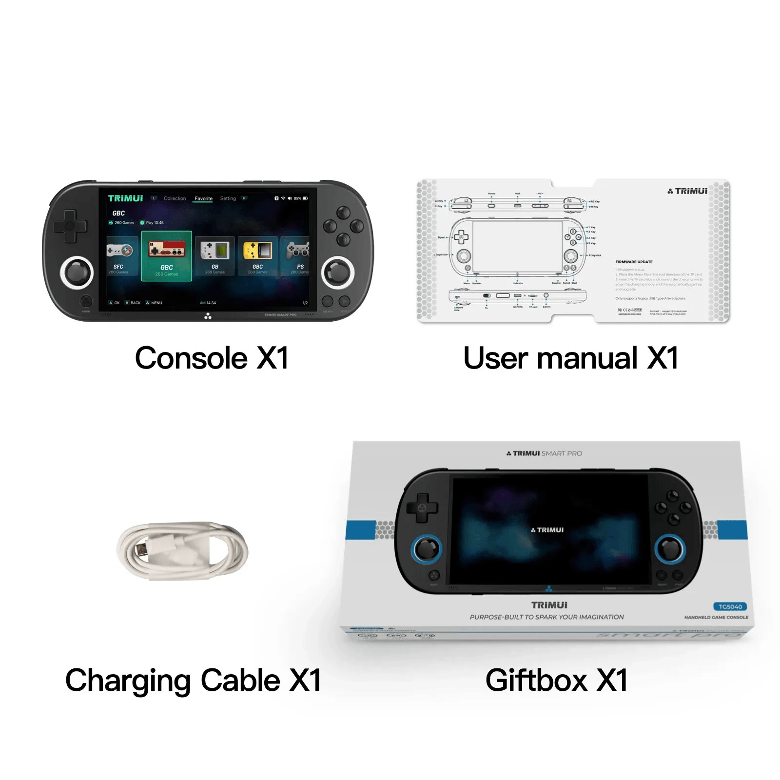 Trimui Smart Pro Handheld Game Console 4 96 IPS Screen Linux System RGB Lighting Retro Video Game P 5