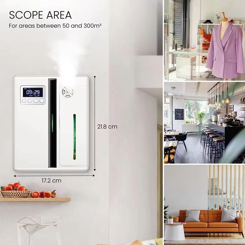 2025 WallMounted Aroma Diffuser  160ml HotelGrade Air Purifier  Essential Oil Scent Machine 5