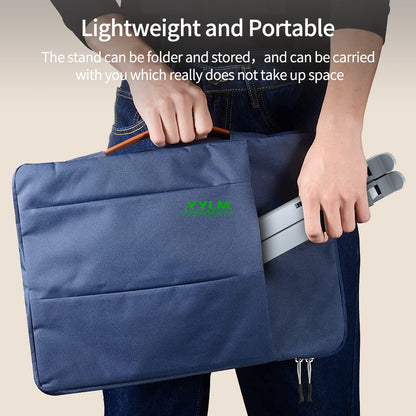 YYLM N8 Aluminum Laptop Stand For MacBook Adjustable Portable Foldable Cooling Notebook Holder 5