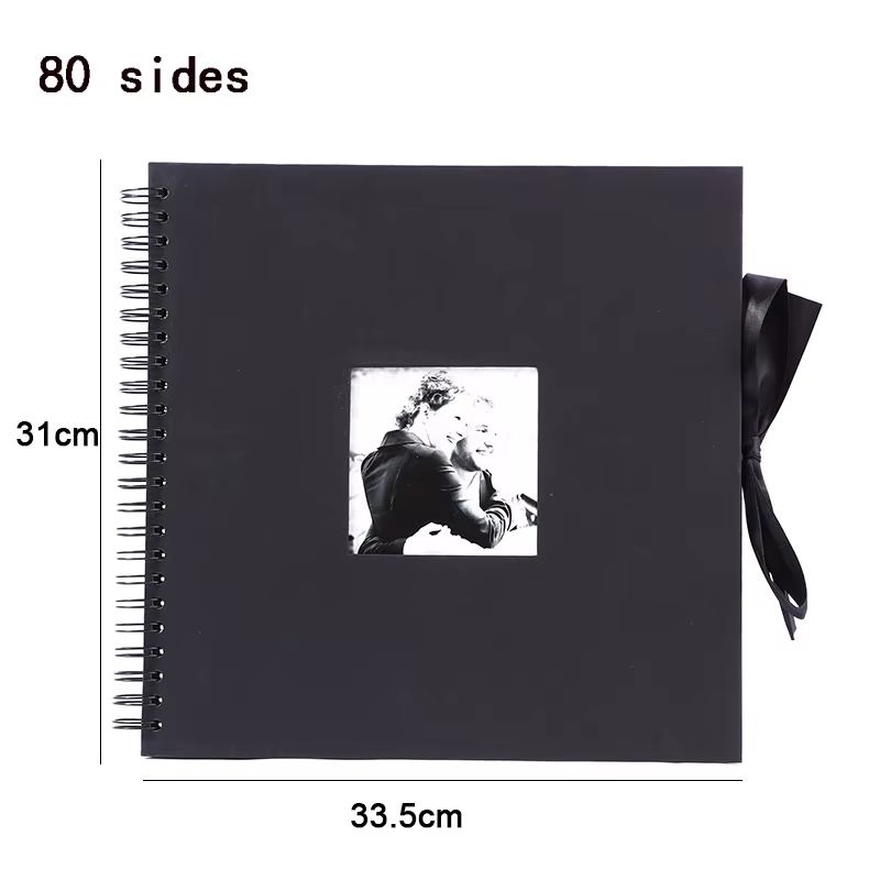 DIY Kraft Scrapbook Album  ZK20 80Page Memory Book For Wedding Anniversary  Creative Photo Gifts 11