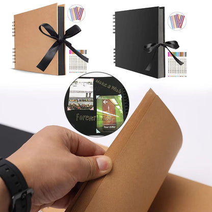 DIY Kraft Scrapbook Album  ZK20 80Page Memory Book For Wedding Anniversary  Creative Photo Gifts 2