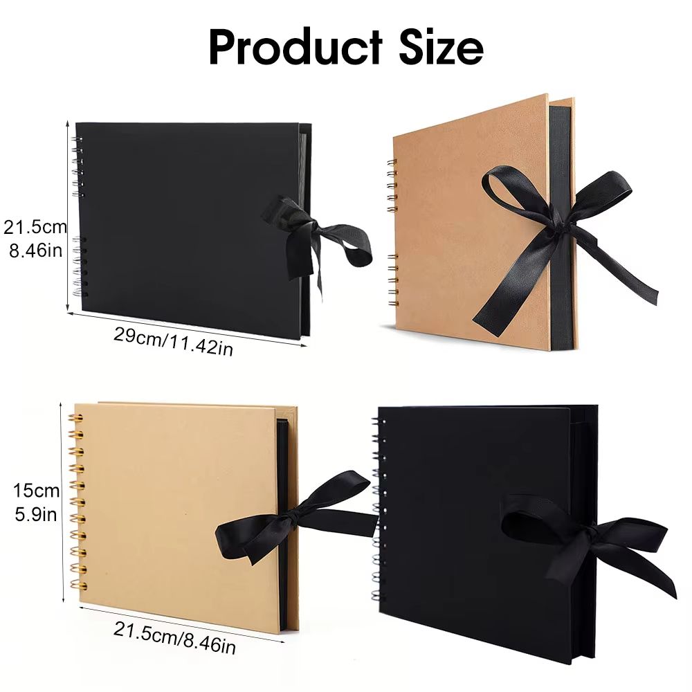 DIY Kraft Scrapbook Album  ZK20 80Page Memory Book For Wedding Anniversary  Creative Photo Gifts 5
