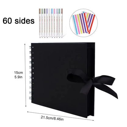 DIY Kraft Scrapbook Album  ZK20 80Page Memory Book For Wedding Anniversary  Creative Photo Gifts 8