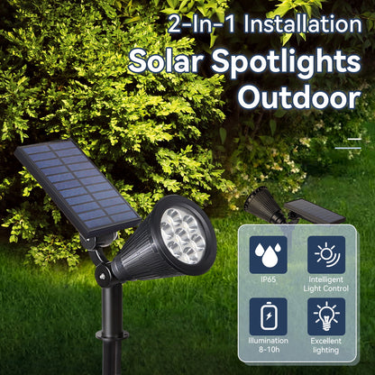 Waterproof Outdoor Solar Lights for Garden Patio, Walkway Lawn LED Lamp, Energy Saving Spotlight Yard Lantern Decoration