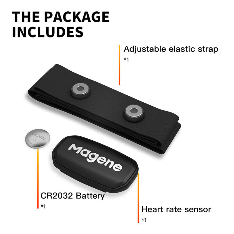 Magene H303 Heart Rate Monitor BluetoothANT Chest Strap DualMode HR Sensor For Cycling Running  Spo 5