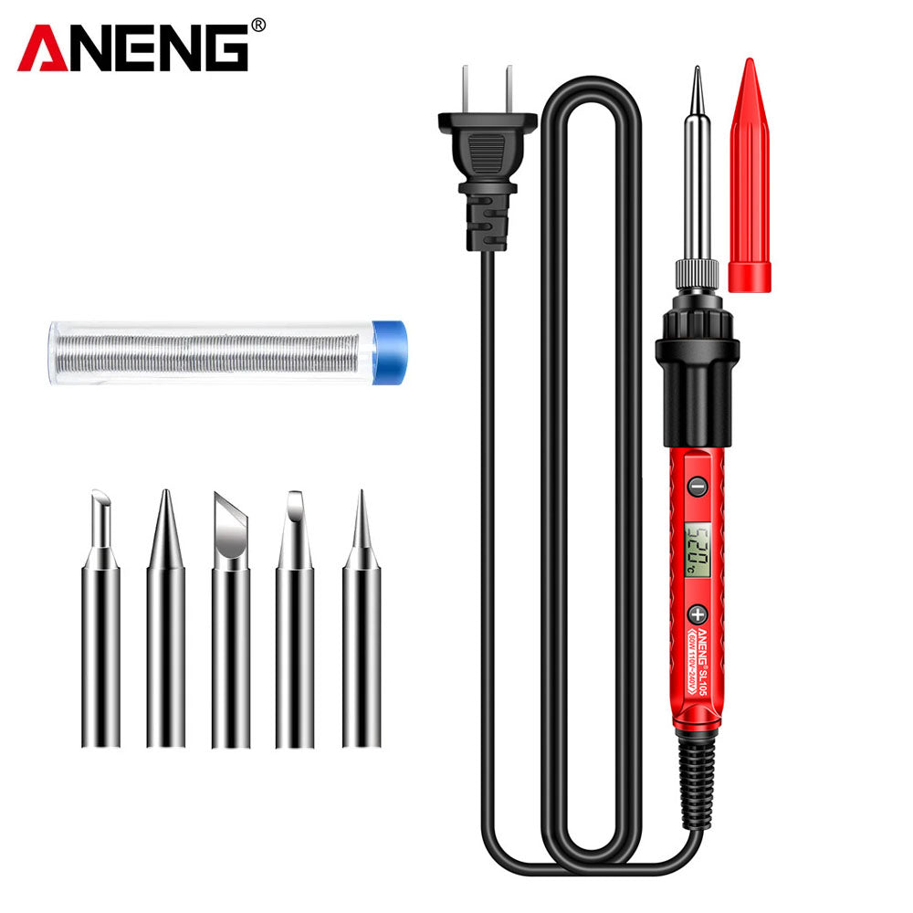 SL105 Digital Display Electric Soldering Iron Adjustable Temperature With SL104 Knob Portable Solde 7