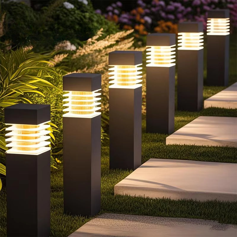 Waterproof Solar Courtyard Garden Landscape Lights, Outdoor Lawn Night Lights, Decorative Ground Plug Lamps for Yard
