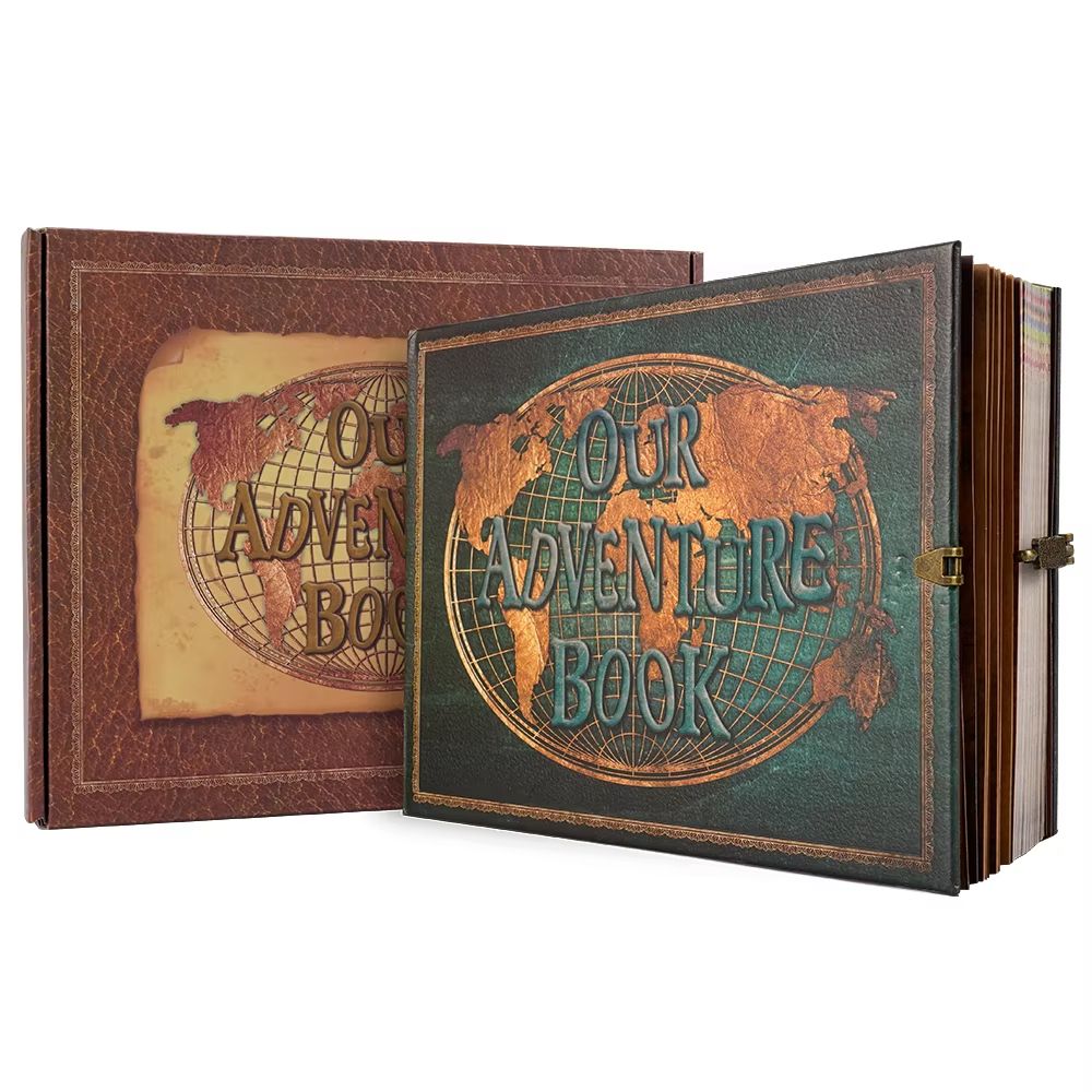 Retro Leather Adventure Photo Album  180Page DIY Scrapbook  Wedding Guest Book For Travel Anniversa 7