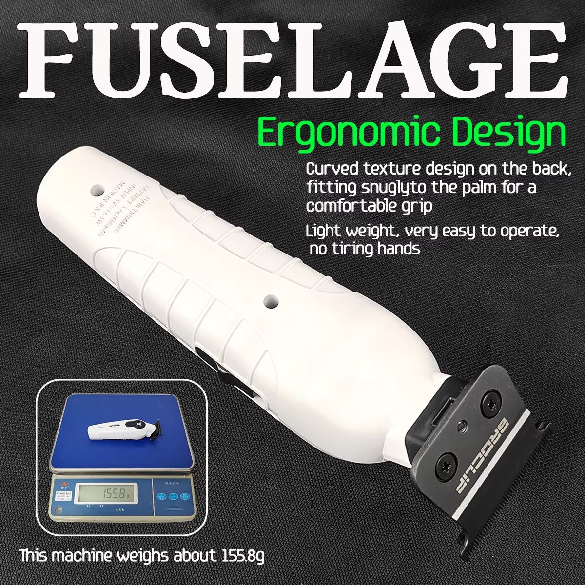 BRDCLIP X Series Professional Hair Trimmer  HighSpeed 7700RPM Electric Clipper With DLC Blade For P 5