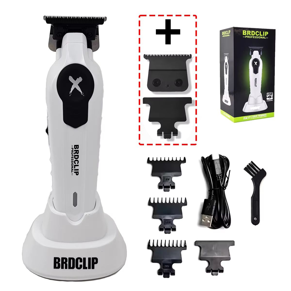 BRDCLIP X Series Professional Hair Trimmer  HighSpeed 7700RPM Electric Clipper With DLC Blade For P 9