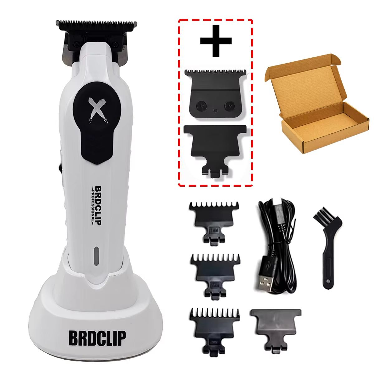 BRDCLIP X Series Professional Hair Trimmer  HighSpeed 7700RPM Electric Clipper With DLC Blade For P 10