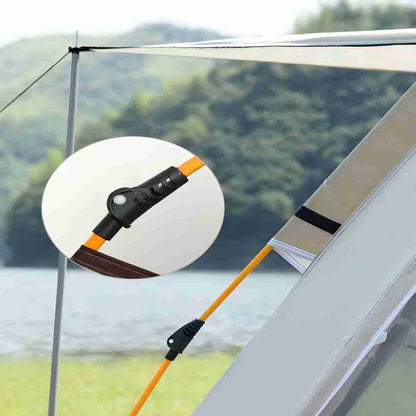 Reactive Outdoor Camping Tent, Two Doors & Two Windows Sunshade Shelter for Self-Driving Travel & Camping Trips