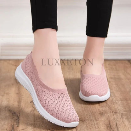 Ladies Summer Mesh SlipOn Loafers Lightweight Breathable Casual Shoes 2