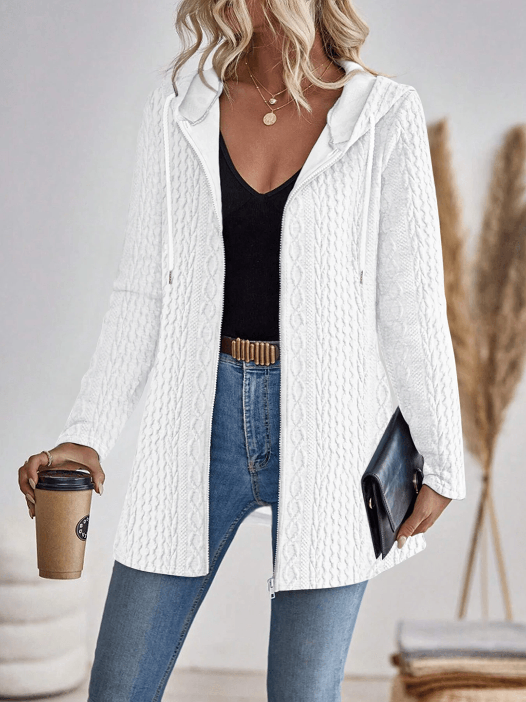 CozyChic Womens Zip Up Hooded Sweatshirt 3