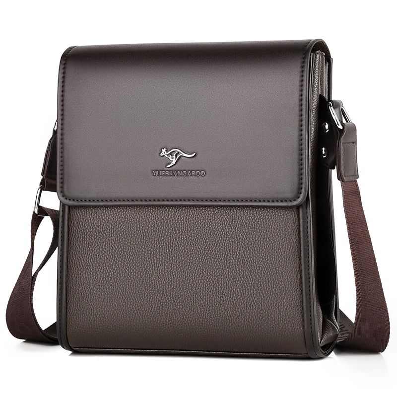 Men Leather Messenger Bag Business Casual Crossbody Shoulder Briefcase 2
