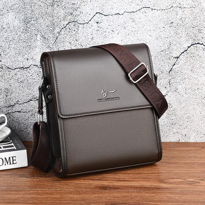 Men Leather Messenger Bag Business Casual Crossbody Shoulder Briefcase 3