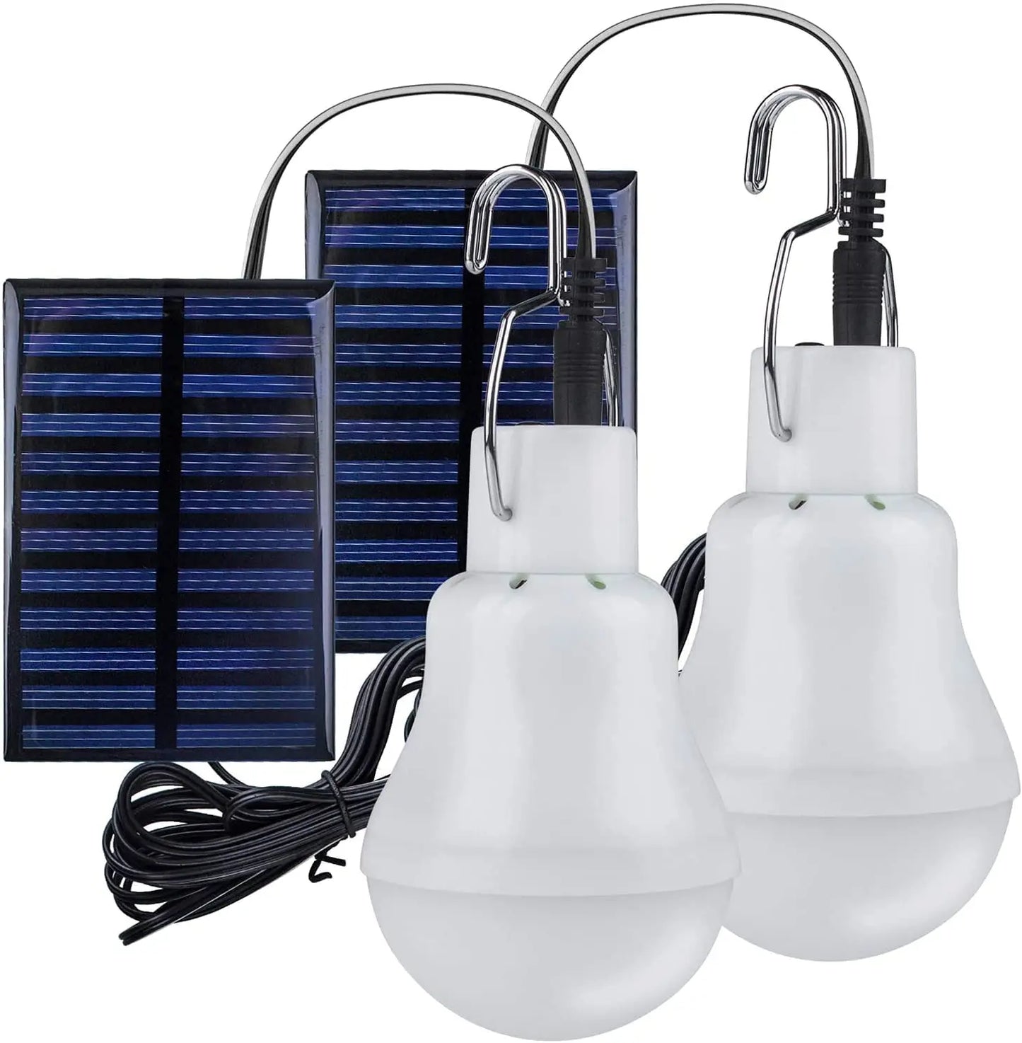 Waterproof LED Solar Bulb Light Outdoor USB Charged Hanging Emergency Lamp, Portable Sunlight Powered Indoor Lighting