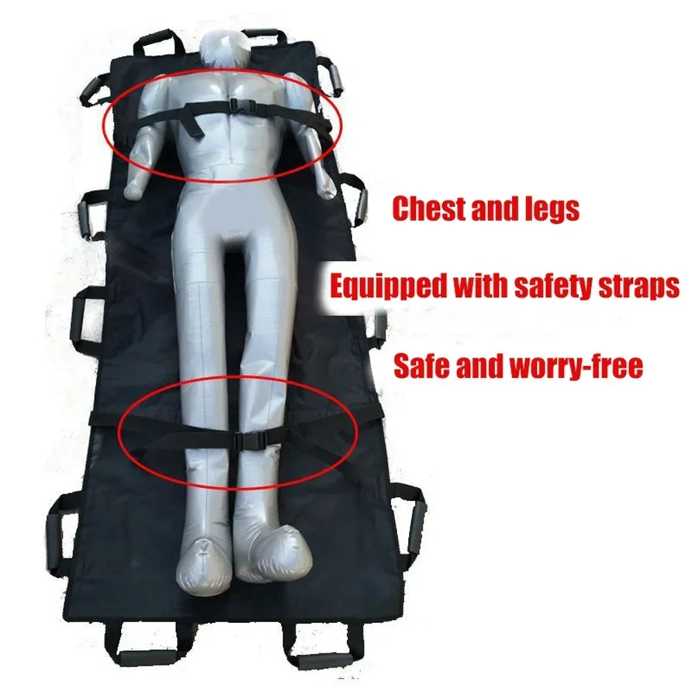 Adjustable Portable Medical First Aid Stretcher Emergency Rescue Soft Rack With Thickened Canvas Fo 4
