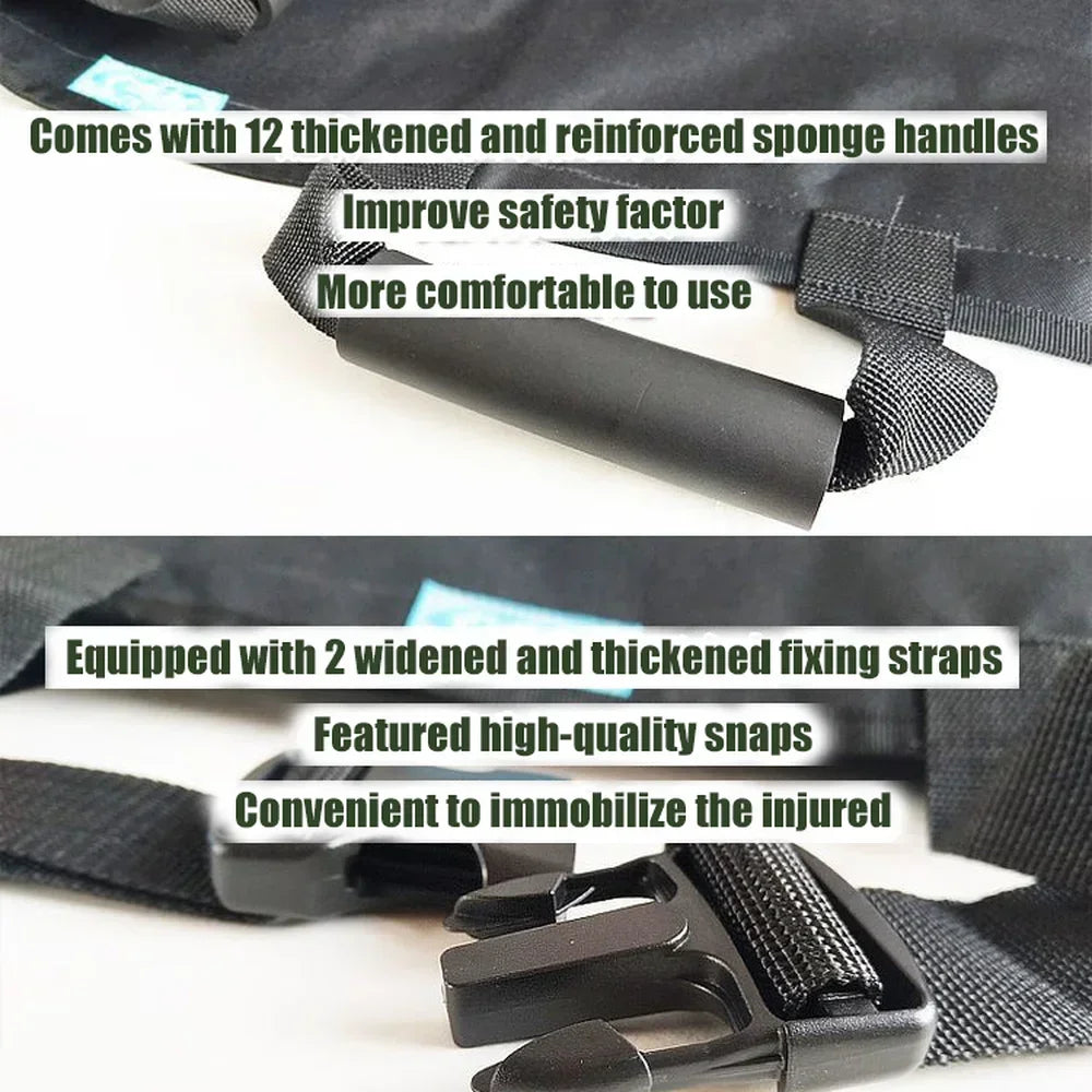 Adjustable Portable Medical First Aid Stretcher Emergency Rescue Soft Rack With Thickened Canvas Fo 2