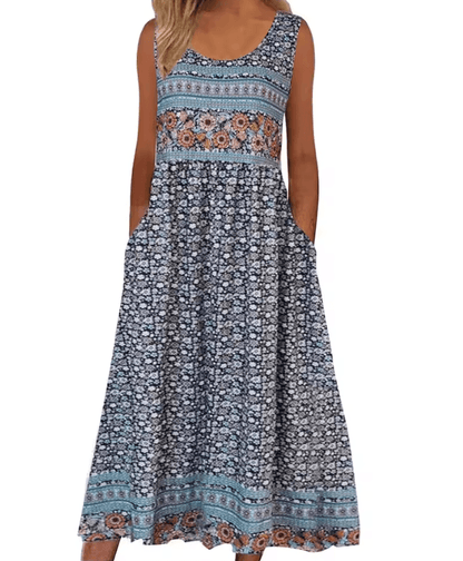 BloomEase Womens Sleeveless Summer Pullover Dress Plus Size Casual 2