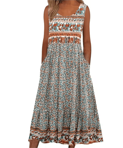 BloomEase Womens Sleeveless Summer Pullover Dress Plus Size Casual 3
